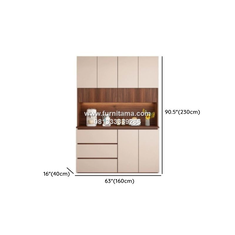 Lemari Dapur Minimalis Modern Dengan Penyimpanan 2 Ukuran Lemari Dapur Minimalis Modern Dengan Penyimpanan