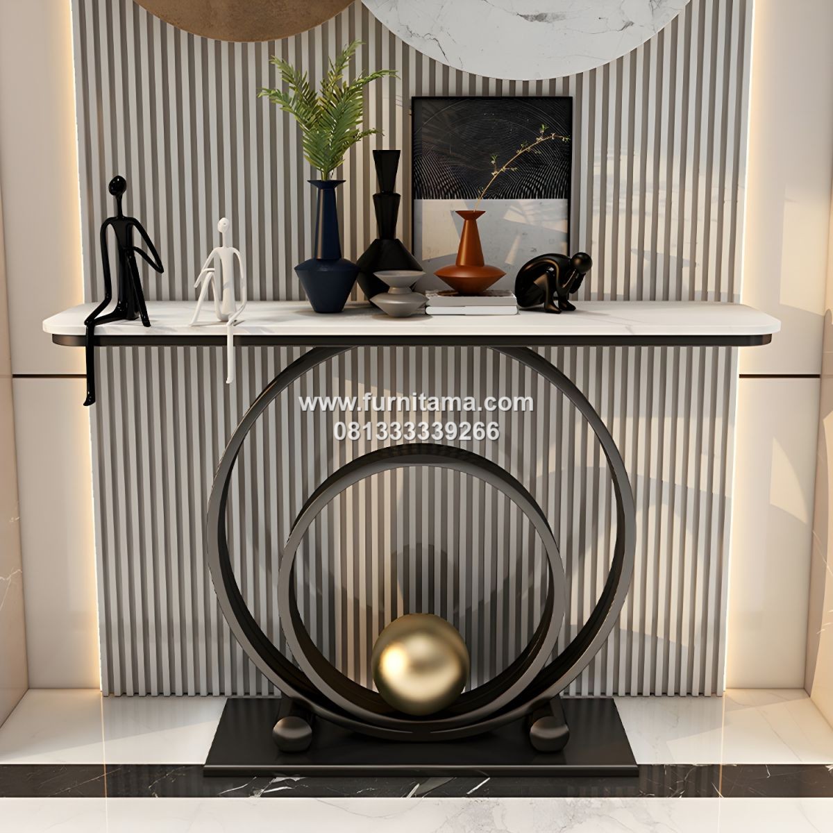 Console Table Marmer Modern Mewah