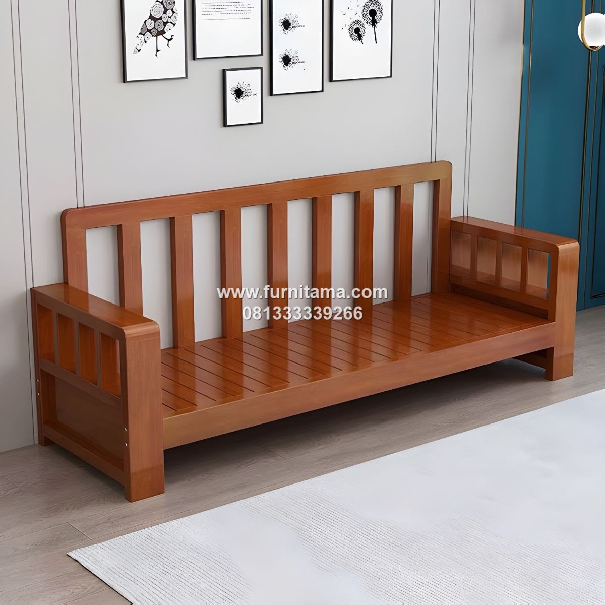 Kursi Tamu Sofa Minimalis Modern Kayu Jati 1 Kursi Tamu Sofa Minimalis Modern Kayu Jati