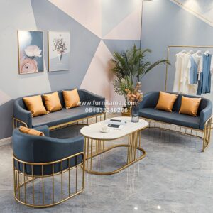 Kursi Tamu Sofa Modern Rangka Stainless Premium Berkualitas Tinggi