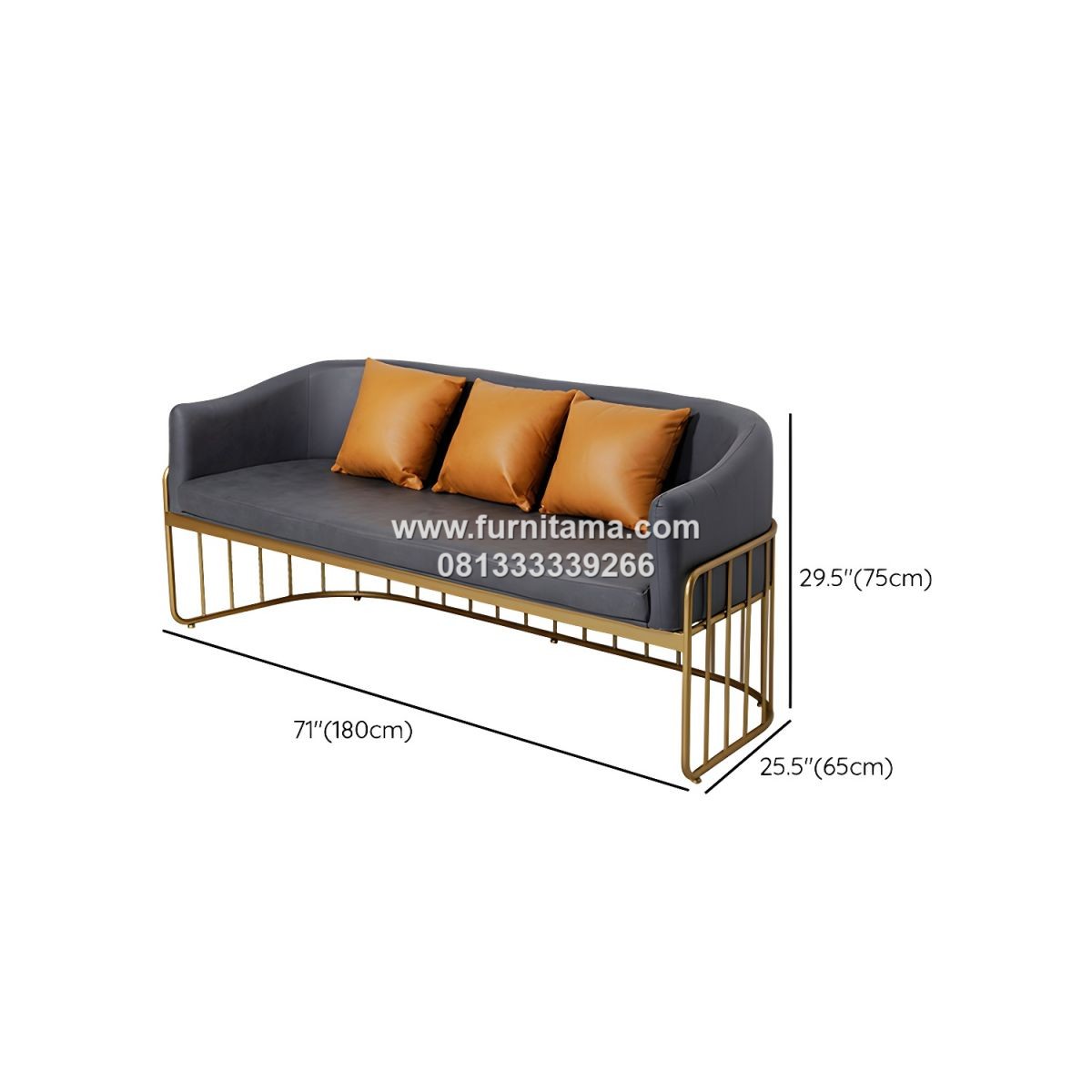 Kursi Tamu Sofa Modern Rangka Stainless Premium Berkualitas Tinggi 4 Kursi Tamu Sofa Modern Rangka Stainless Premium Berkualitas Tinggi