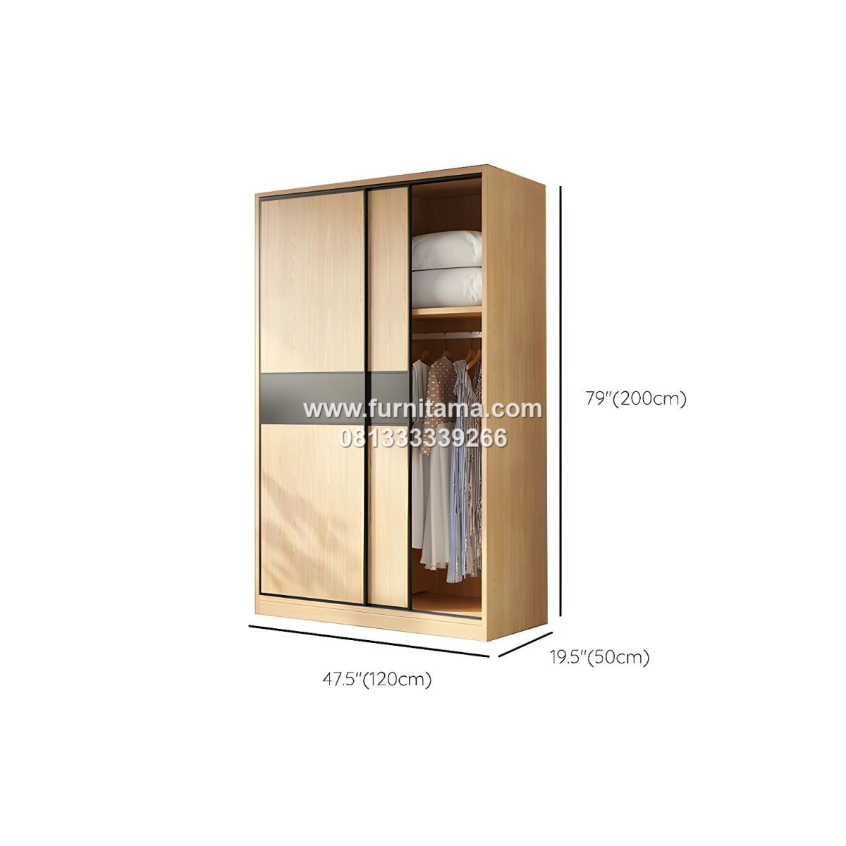 Lemari Baju Gantung 2 Pintu Sliding Model Minimalis 2 Lemari Baju Gantung 2 Pintu Sliding Model Minimalis