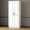 Lemari Baju Minimalis 2 Pintu Warna Putih