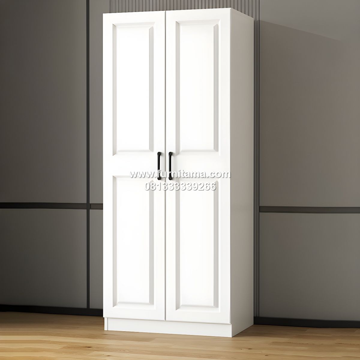 Lemari Baju Minimalis 2 Pintu Warna Putih Lemari Baju Minimalis 2 Pintu Warna Putih