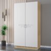 Lemari Kayu Minimalis 2 Pintu Warna Putih