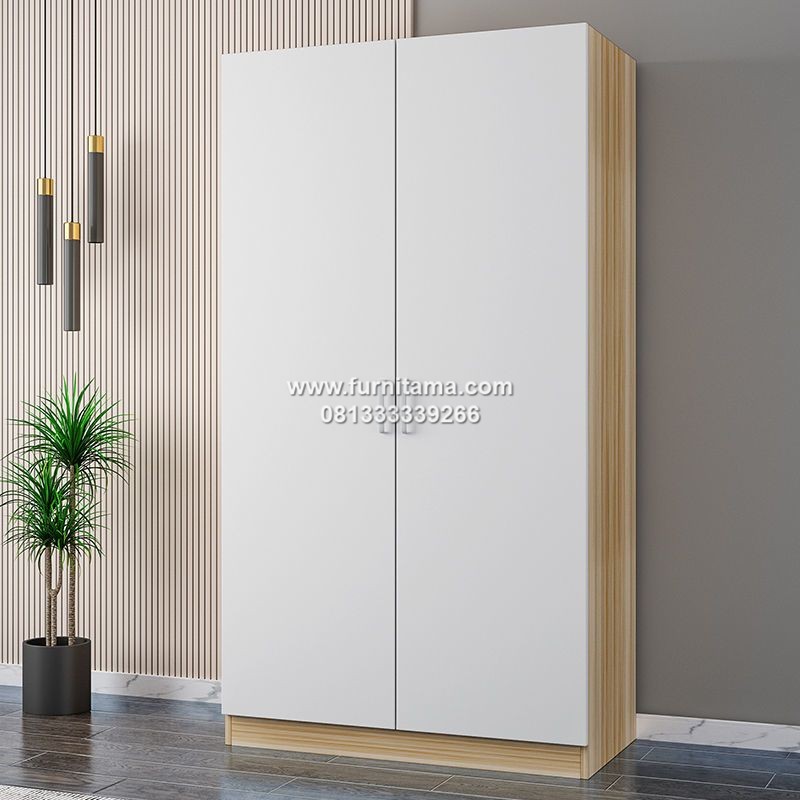 Lemari Kayu Minimalis 2 Pintu Warna Putih Lemari Kayu Minimalis 2 Pintu Warna Putih