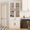 Lemari Pajangan Minimalis Modern 2 Pintu Kaca