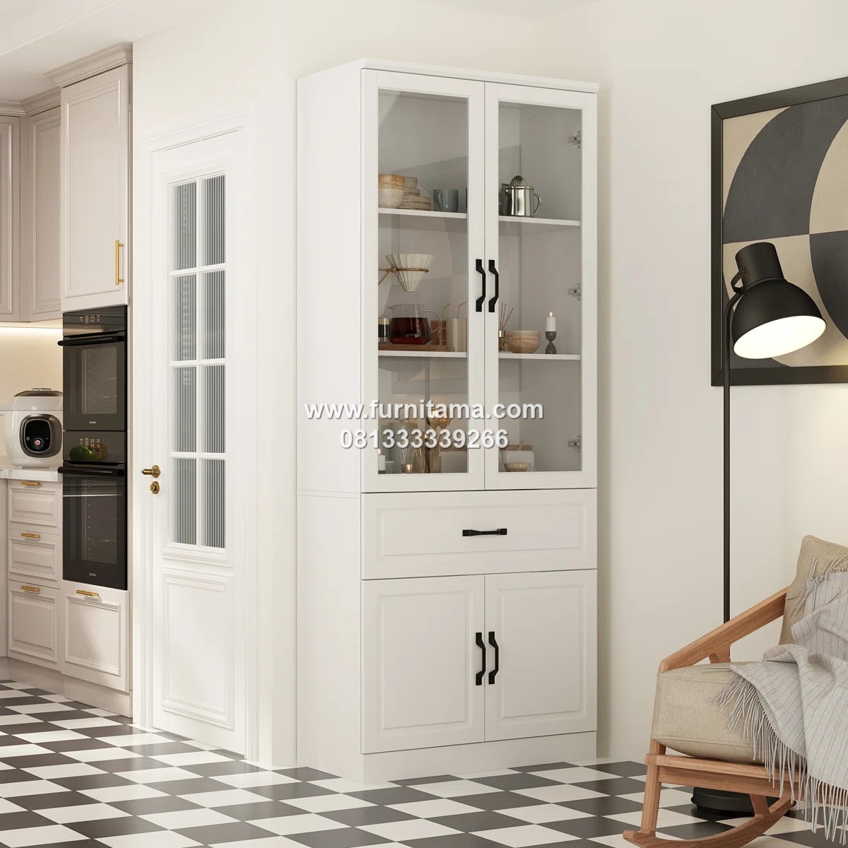 Lemari Pajangan Minimalis Modern 2 Pintu Kaca Lemari Pajangan Minimalis Modern 2 Pintu Kaca