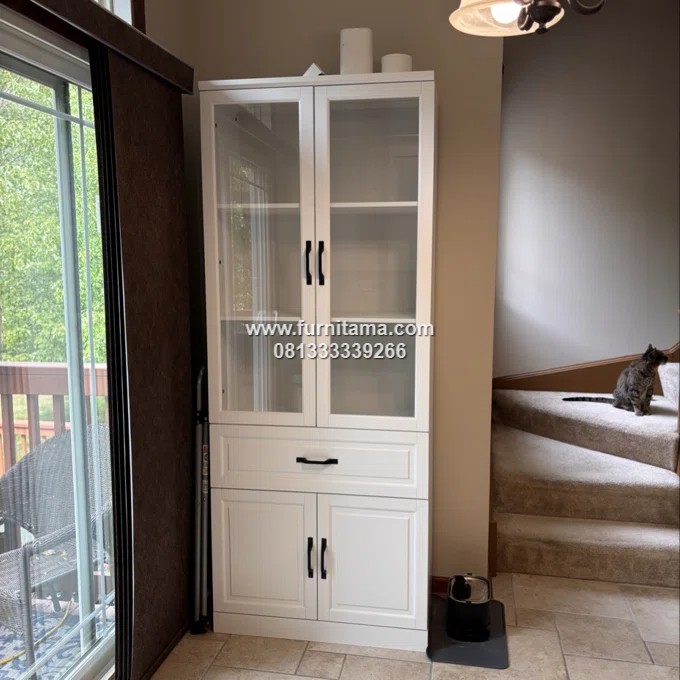 Lemari Pajangan Minimalis Modern 2 Pintu Kaca 4 Lemari Pajangan Minimalis Modern 2 Pintu Kaca
