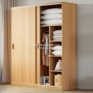 Lemari Pakaian 2 Pintu Minimalis Modern Serbaguna