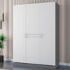 Lemari Pakaian 3 Pintu Minimalis Elegan Warna Putih