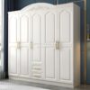 Lemari Pakaian Duco Putih Mewah Modern 5 Pintu