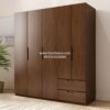 Lemari Pakaian Jati Minimalis Modern 5 Pintu