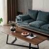 Meja Coffee Table Minimalis dengan Kaki Besi