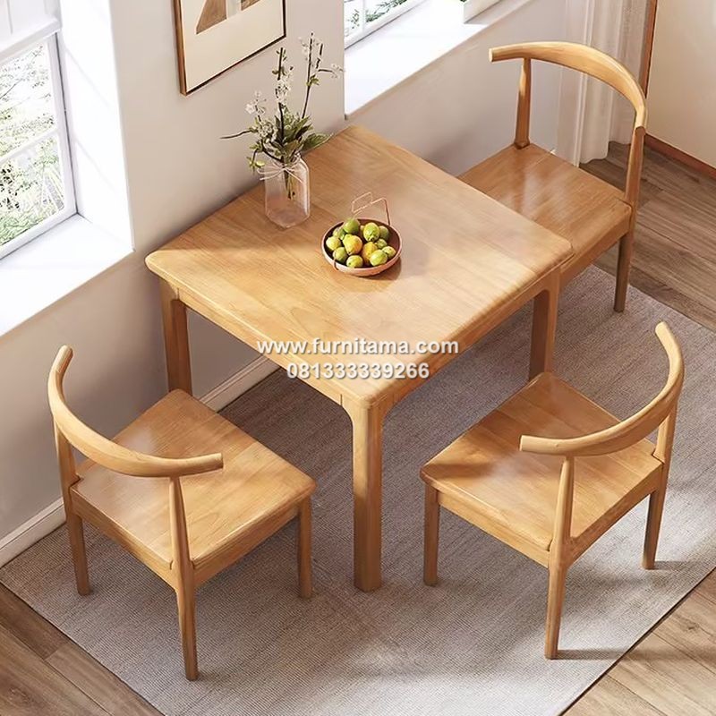 Meja Kursi Cafe Kayu Jati Minimalis Modern 1 Meja Kursi Cafe Kayu Jati Minimalis Modern