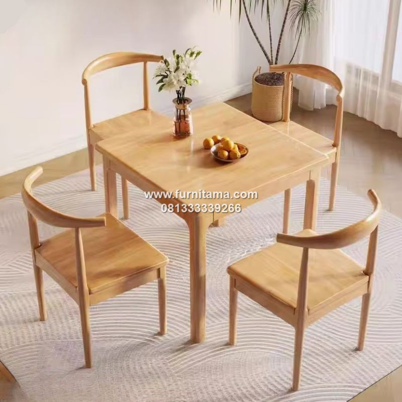 Meja Kursi Cafe Kayu Jati Minimalis Modern Meja Kursi Cafe Kayu Jati Minimalis Modern