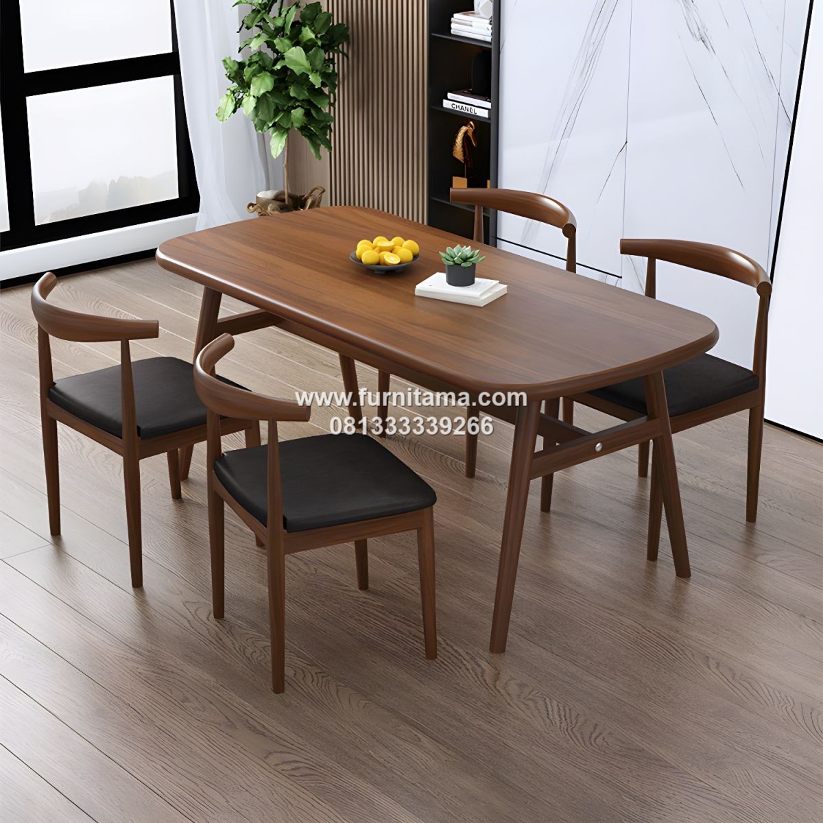 Meja Makan Kayu Jati Minimalis 6 Kursi Meja Makan Kayu Jati Minimalis 6 Kursi
