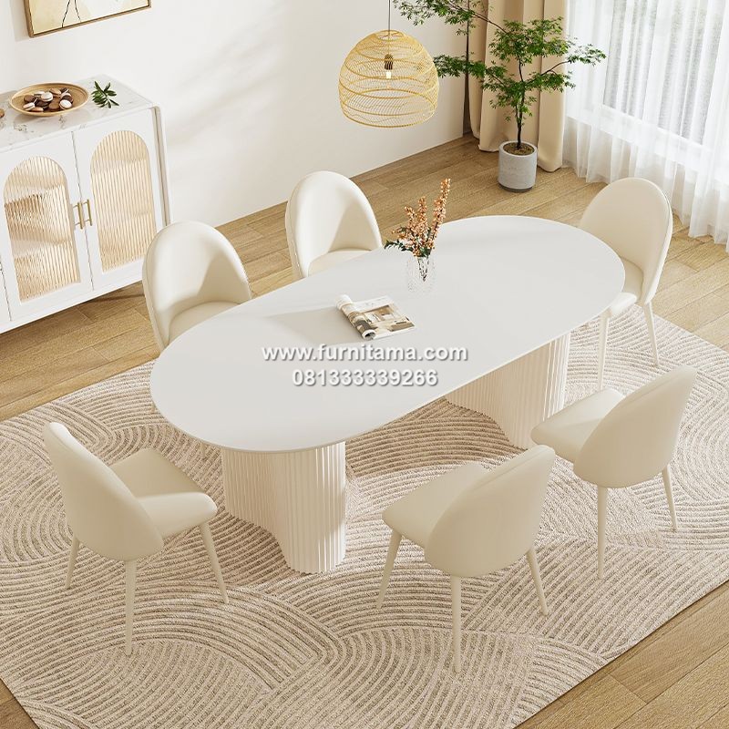 Meja Makan Modern Minimalis Rumah Mewah 6 Kursi Meja Makan Modern Minimalis Rumah Mewah 6 Kursi