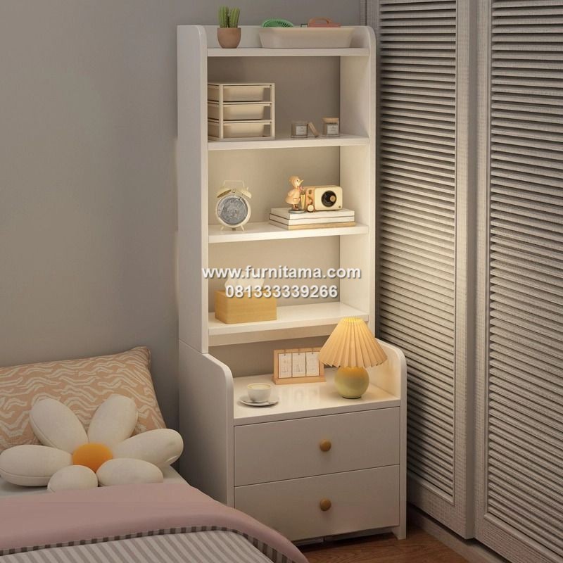 Nakas Tempat Tidur Dengan Rak Buku Nakas Tempat Tidur Dengan Rak Buku