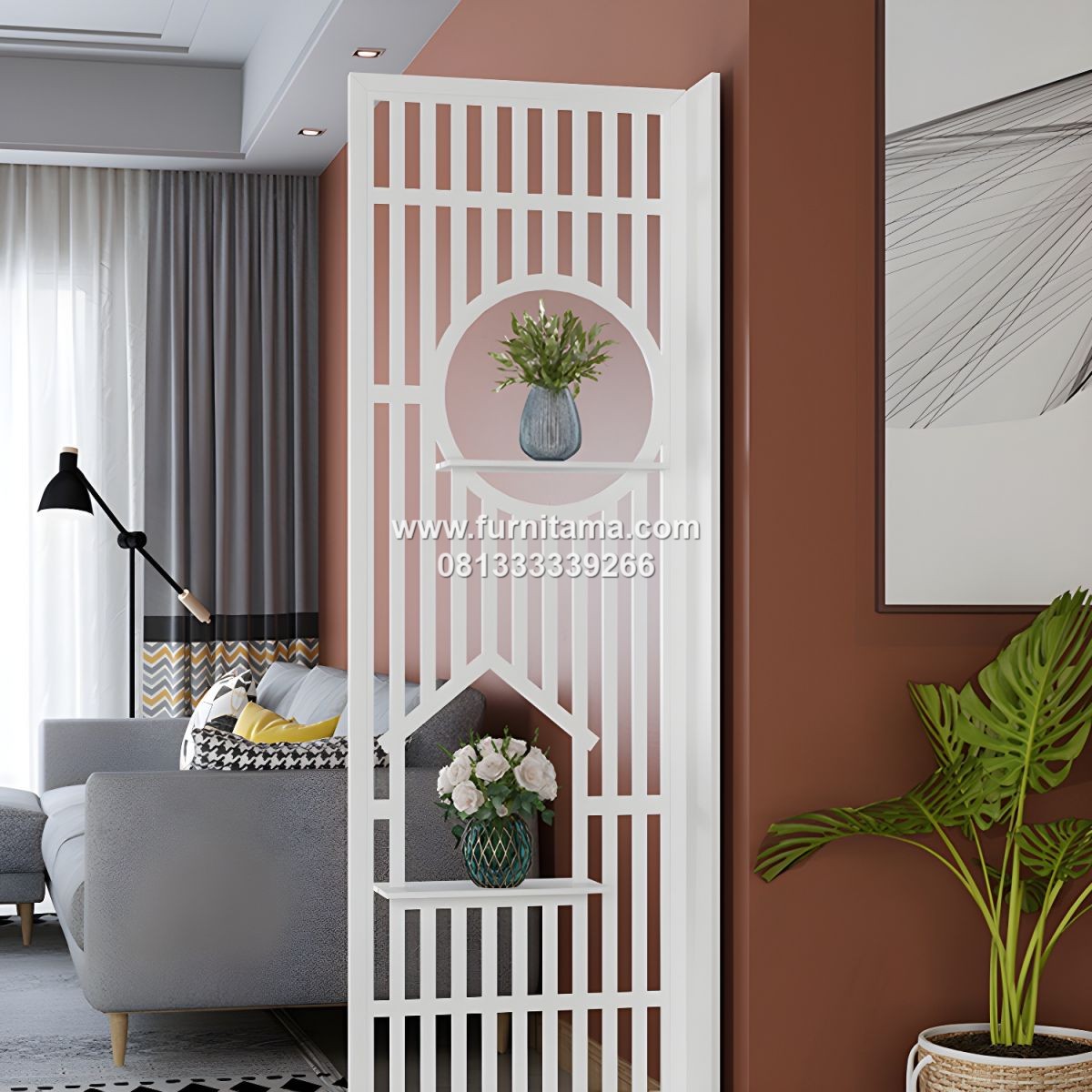 Pembatas Ruangan Dekoratif Gaya Modern Warna Putih Pembatas Ruangan Dekoratif Gaya Modern Warna Putih
