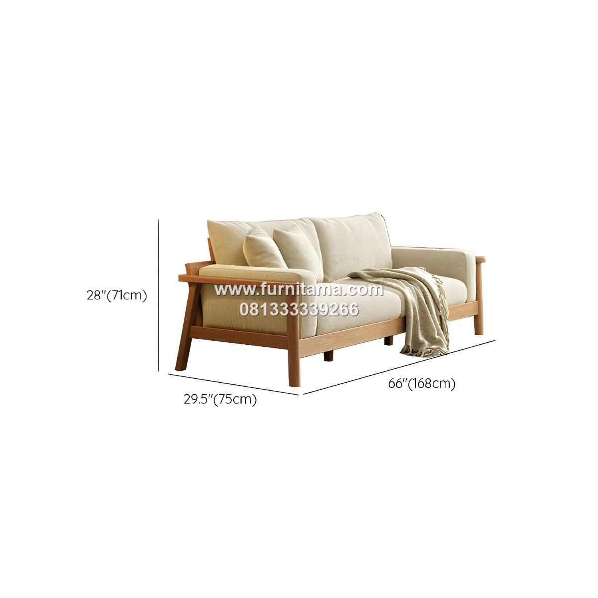 Sofa 2 Seater Kayu Jati Natural Minimalis 3 Sofa 2 Seater Kayu Jati Natural Minimalis
