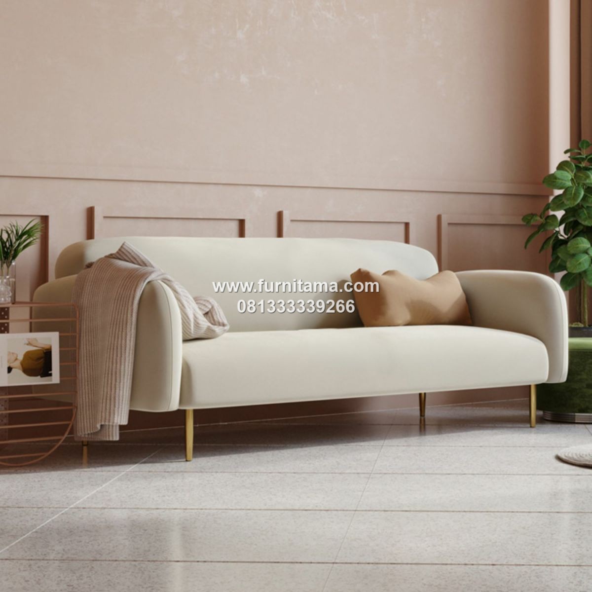 Sofa 2 Seater Scandinavian Modern Warna Natural Elegan 2 Sofa 2 Seater Scandinavian Modern Warna Natural Elegan