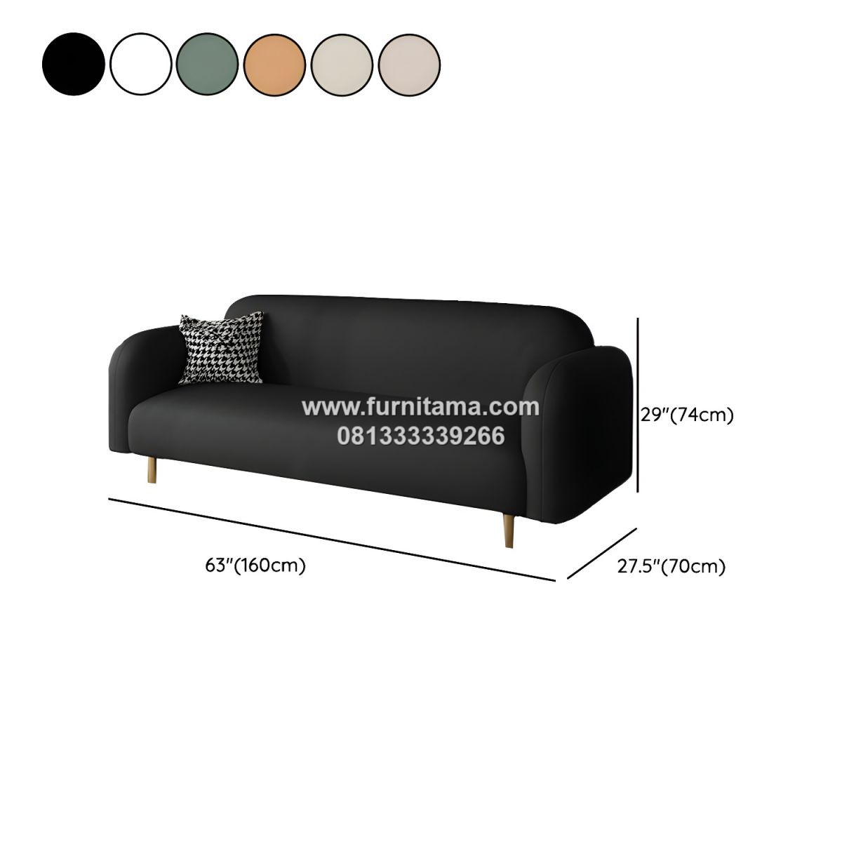 Sofa 2 Seater Scandinavian Modern Warna Natural Elegan 4 Sofa 2 Seater Scandinavian Modern Warna Natural Elegan