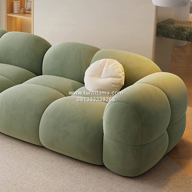 Sofa 3 Seater Jok Beludru Premium Sangat Elegan 2 Sofa 3 Seater Jok Beludru Premium Sangat Elegan