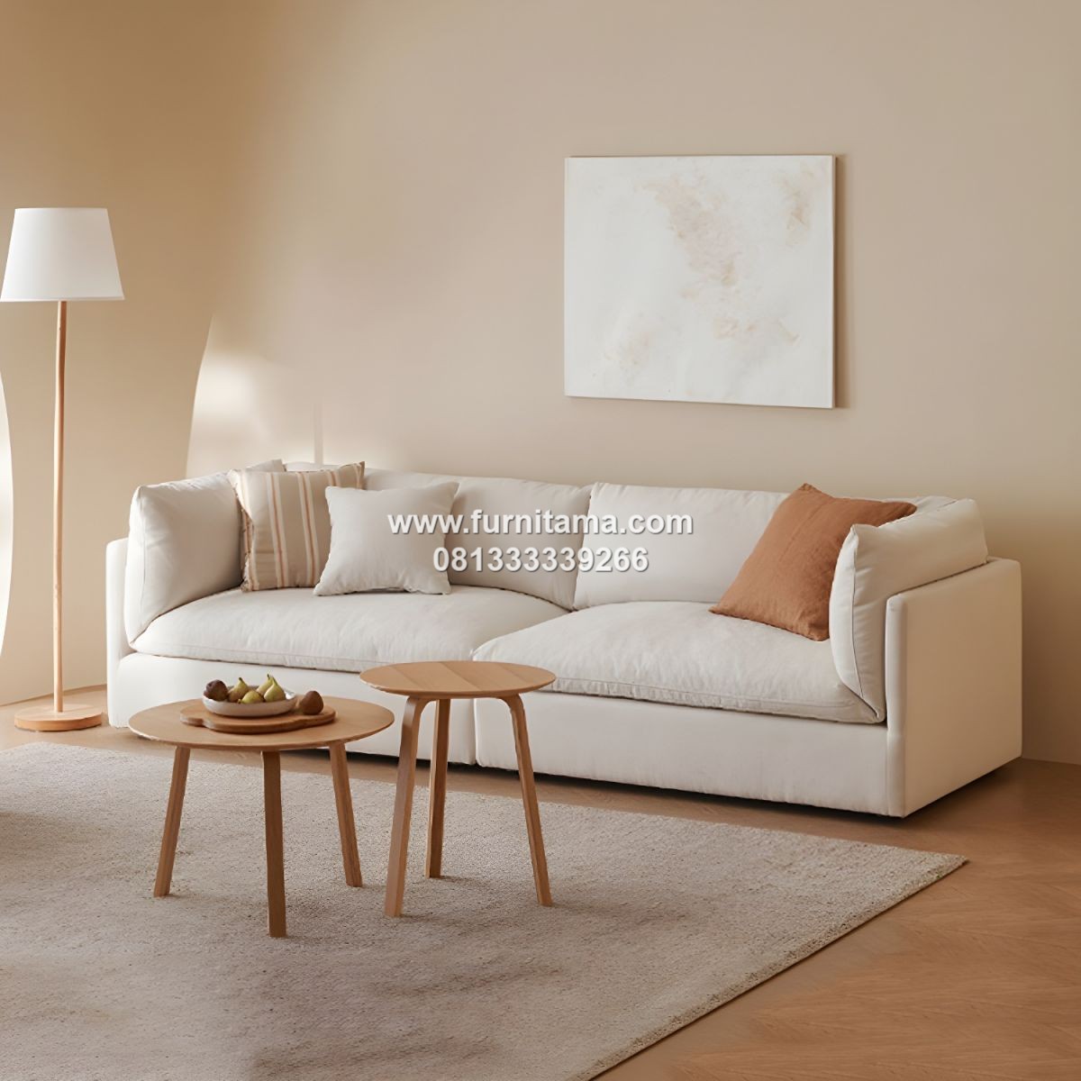 Sofa 3 Seater Jok Linen Premium Berkualitas Tinggi Sofa 3 Seater Jok Linen Premium Berkualitas Tinggi