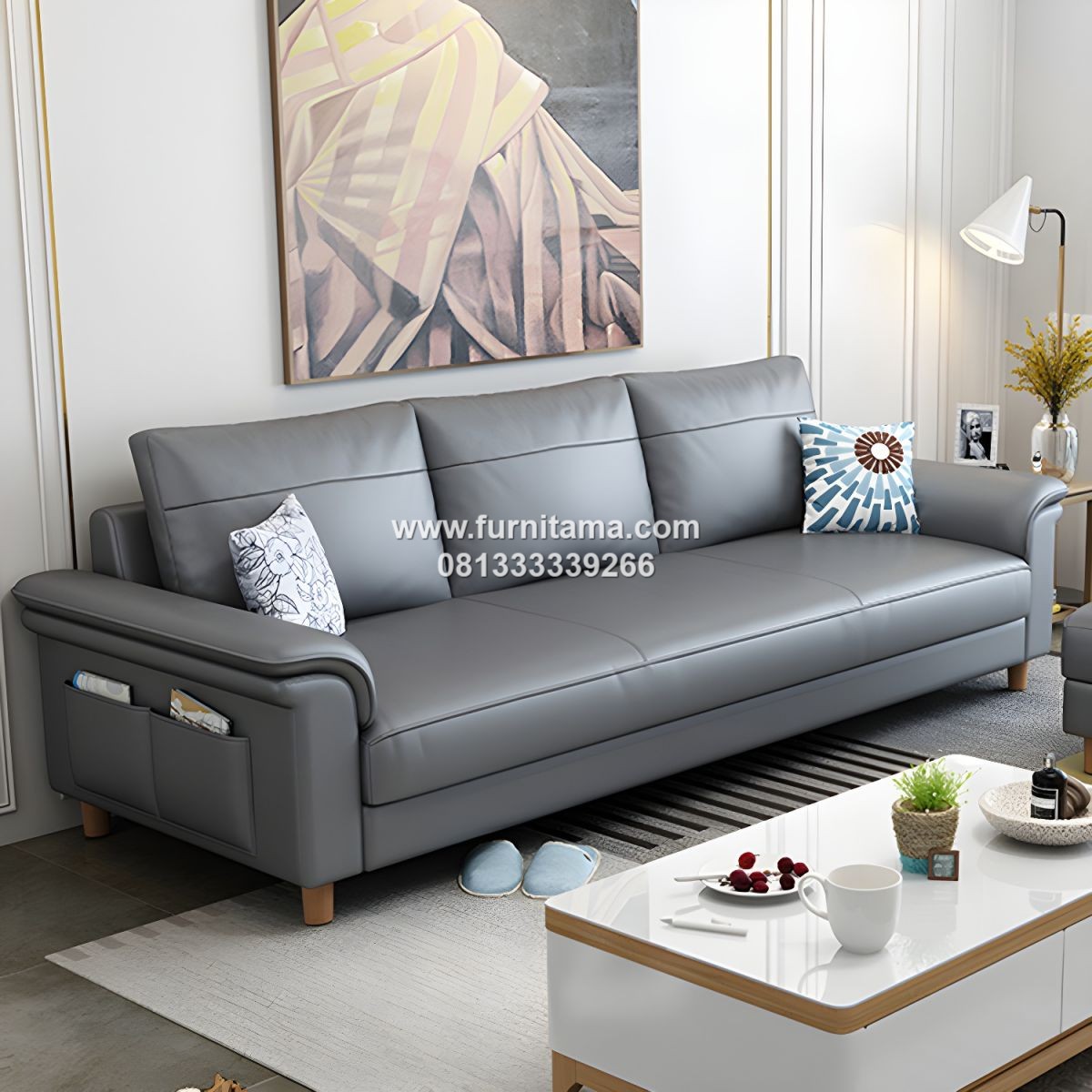 Sofa 3 Seater Premium Desain Simpel Sangat Elegan Sofa 3 Seater Premium Desain Simpel Sangat Elegan