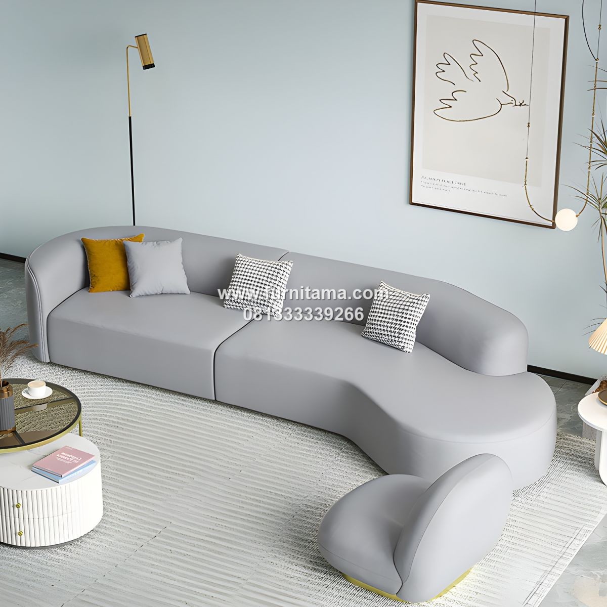 Sofa Ruang Tamu Premium Dengan Bantal Empuk Modern 2 Sofa Ruang Tamu Premium Dengan Bantal Empuk Modern