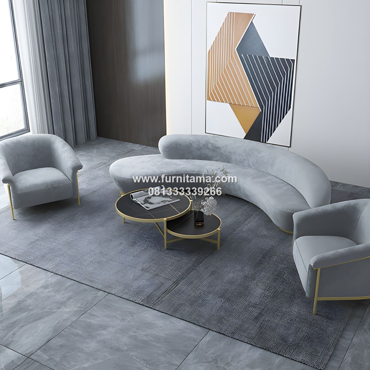 Sofa Ruang Tamu Scandinavian Premium Untuk Apartemen Modern 1 Sofa Ruang Tamu Scandinavian Premium Untuk Apartemen Modern