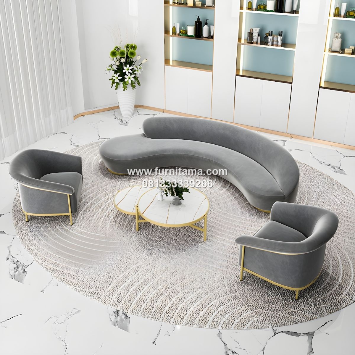 Sofa Ruang Tamu Scandinavian Premium Untuk Apartemen Modern