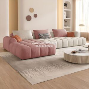 Sofa Sudut Minimalis Modern Untuk Ruangan Luas